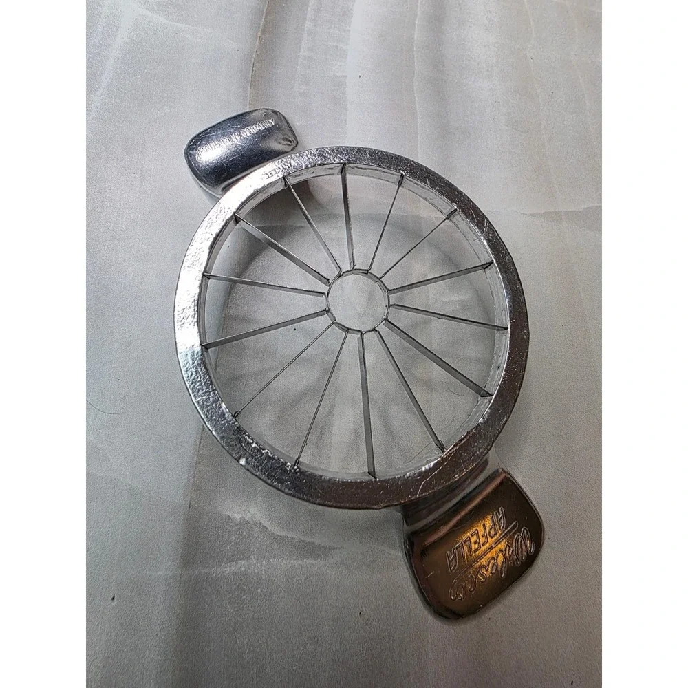 Vintage Wilesco Apfella Apple Slicer Corer West Germany Chrome Metal 12 Slice A6
